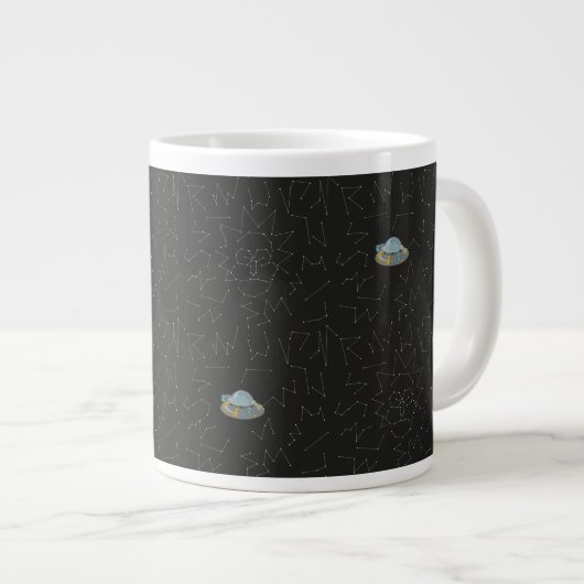 RICK EN MORTY™ | Rick Constellation Pattern Extra Grote Beker (Voorkant rechts)