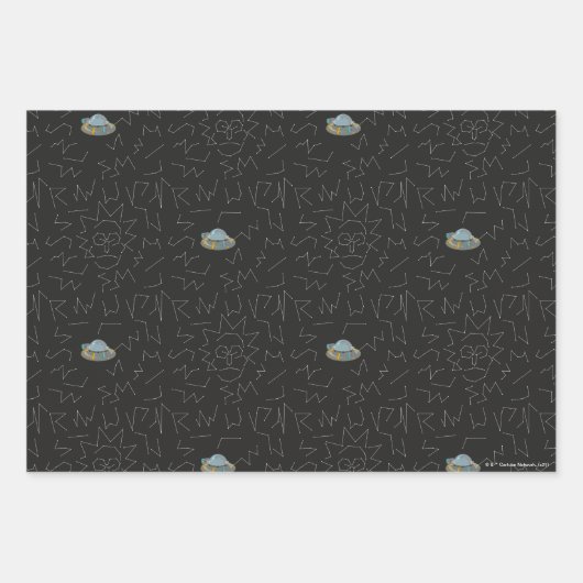 RICK EN MORTY™ | Rick Constellation Pattern Inpakpapier Vel (Voorkant 2)