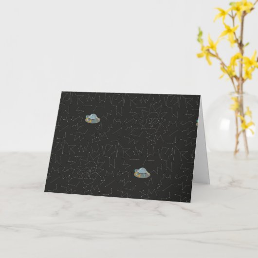 RICK EN MORTY™| Rick Constellation Pattern Kaart (Gele Bloem)