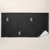 RICK EN MORTY™ | Rick Constellation Pattern Strandlaken (Voorkant)