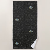 RICK EN MORTY™ | Rick Constellation Pattern Strandlaken (Voorkant)