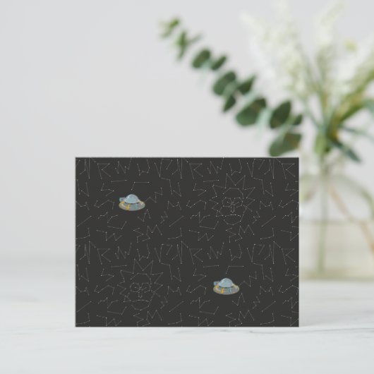 RICK EN MORTY™ | Rick Constellation Pattern Uitnodiging Briefkaart (Staand voorkant)