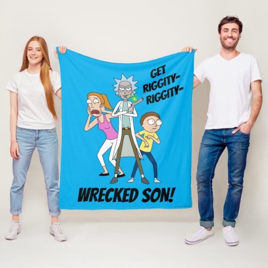 RICK EN MORTY™ | Rick, Morty en Summer Fleece Deken (In situ)