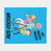 RICK EN MORTY™ | Rick, Morty en Summer Fleece Deken (Voorkant (Horizontaal))