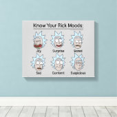 RICK EN MORTY™ | Rick's Moods Canvas Afdruk (Insitu (Houten vloer))