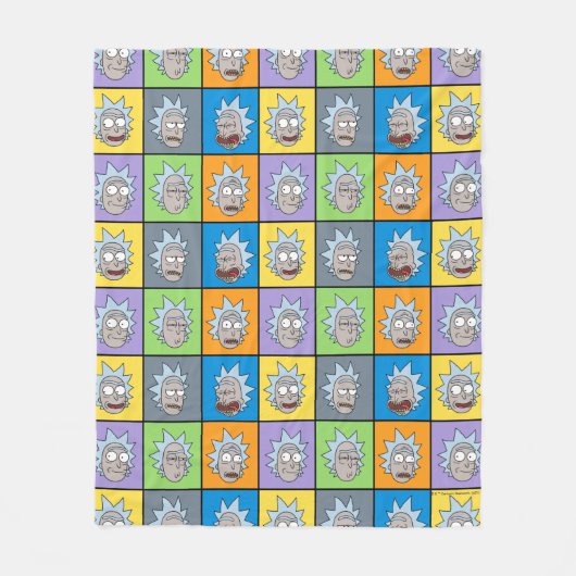 RICK EN MORTY™ | Rick's Moods Fleece Deken (Voorkant)