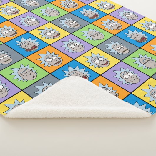 RICK EN MORTY™ | Rick's Moods Sherpa Deken (3/4)