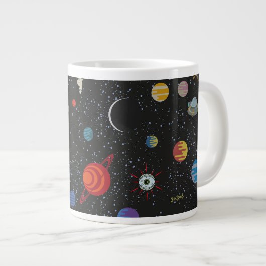 RICK EN MORTY™ | Ruimtepatroon Extra Grote Beker (Voorkant rechts)