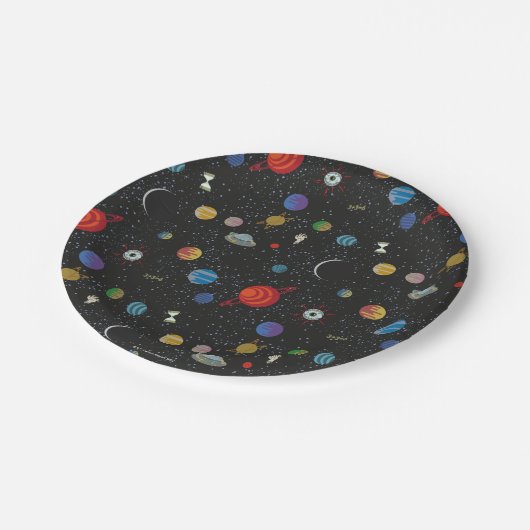 RICK EN MORTY™ | Ruimtepatroon Papieren Bordje (Gekanteld)