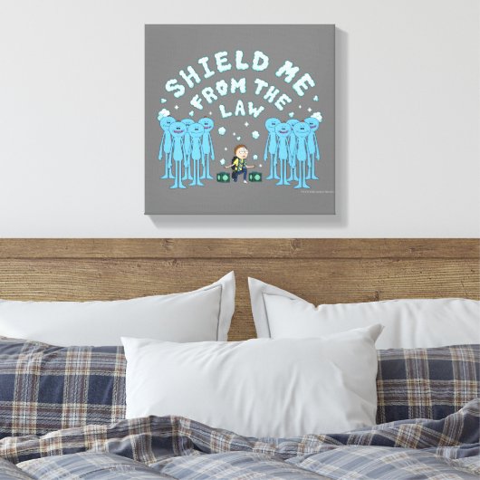 RICK EN MORTY™ | Schrapping van de wet Canvas Afdruk (Insitu (Slaapkamer))