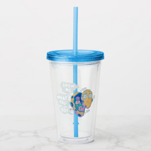RICK EN MORTY™   SHOW ME WAT JE HEBT ACRYL DRINKBEKER