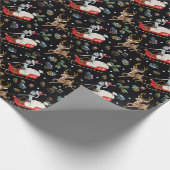 Rick en Morty | Slaappatroon met kerstrendieren Cadeaupapier (Hoek)