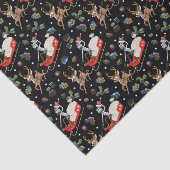 Rick en Morty | Slaappatroon met kerstrendieren Tissuepapier (Detail)