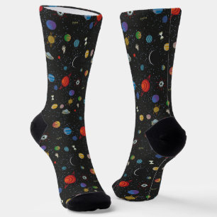 RICK EN MORTY™   Socks voor ruimtepatroonpatronen Sokken