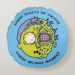 RICK EN MORTY™ Steekproefbiljet voor 'Morty Fl Rond Kussen