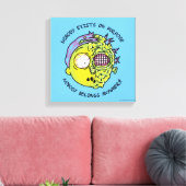 RICK EN MORTY™ | Steekproefbiljet voor 'Morty Fly' Canvas Afdruk (Insitu (Woonkamer))