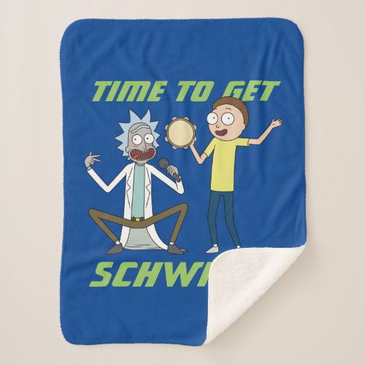 RICK EN MORTY™ | Tijd om Schwity te halen Sherpa Deken (Voorkant)