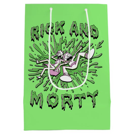 RICK EN MORTY™ | Tot zuur Vat vallen Medium Cadeauzakje (Achterkant)