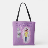 RICK EN MORTY™ | U leeft met de gevolgen Draagtas (Achterkant)