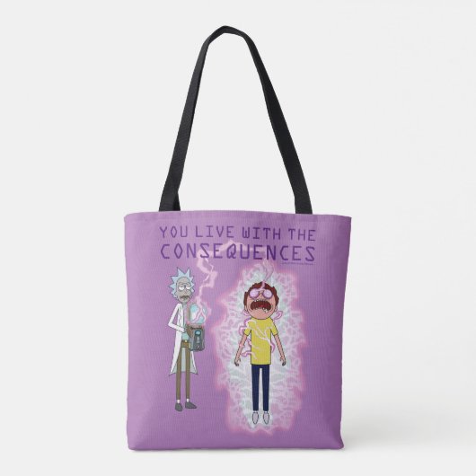 RICK EN MORTY™ | U leeft met de gevolgen Draagtas (Achterkant)
