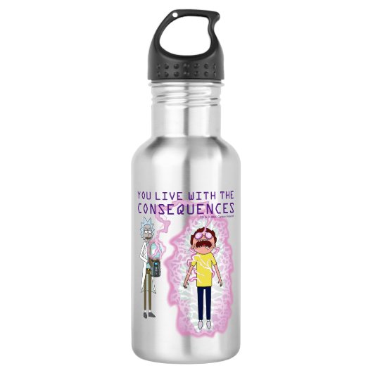 RICK EN MORTY™ | U leeft met de gevolgen Waterfles (Voorkant)