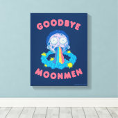 RICK EN MORTY™ | Vaarwel Moonmen Canvas Afdruk (Insitu (Houten vloer))