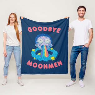 RICK EN MORTY™ Vaarwel Moonmen Fleece Deken