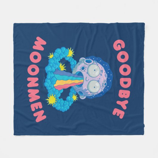 RICK EN MORTY™ | Vaarwel Moonmen Fleece Deken (Voorkant (Horizontaal))