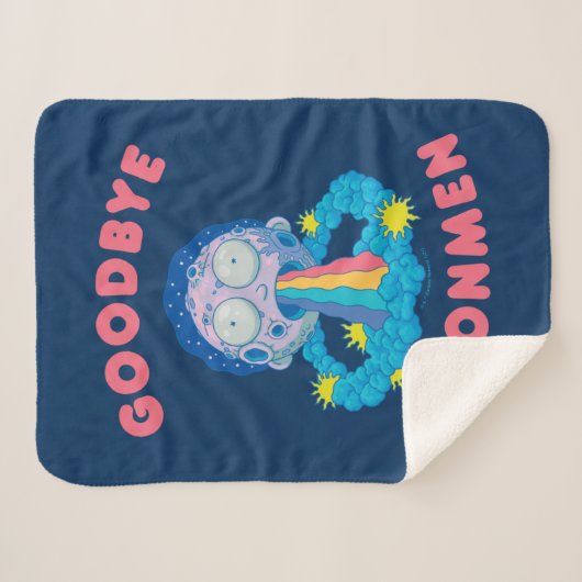 RICK EN MORTY™ | Vaarwel Moonmen Sherpa Deken (Voorkant (horizontaal))