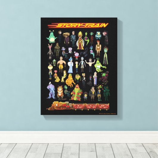 RICK EN MORTY™ | Verhaal Canvas Afdruk (Insitu (Houten vloer))