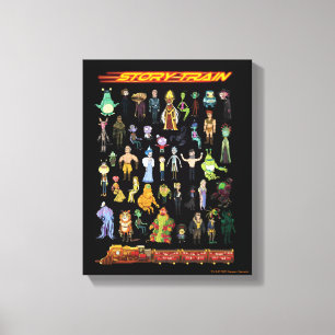 RICK EN MORTY™ Verhaal Canvas Afdruk