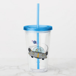 RICK EN MORTY™   Vliegen in ruimtevaart Acryl Drinkbeker