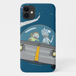 RICK EN MORTY™   Vliegen in ruimtevaart iPhone 11 Hoesje