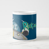 RICK EN MORTY™ | Vliegen in ruimtevaart Extra Grote Beker (Voorkant)
