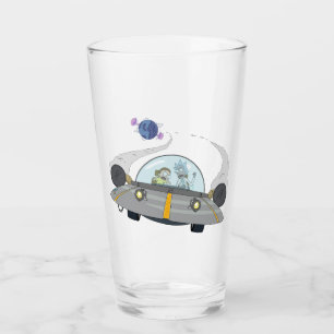 RICK EN MORTY™   Vliegen in ruimtevaart Glas