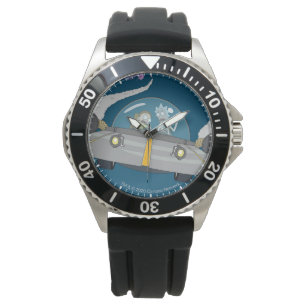 RICK EN MORTY™ Vliegen in ruimtevaart Horloge