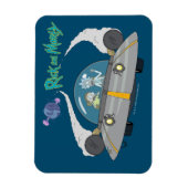 RICK EN MORTY™ | Vliegen in ruimtevaart Magneet (Verticaal)