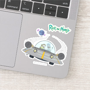 RICK EN MORTY™   Vliegen in ruimtevaart Sticker
