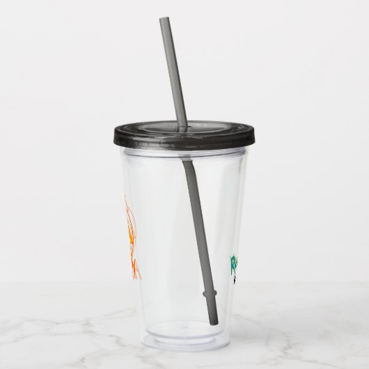 RICK EN MORTY™ | Vogeldrager Acryl Drinkbeker (Links)