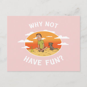 RICK EN MORTY™   Waarom hebben we geen flauw gevoe Uitnodiging Briefkaart