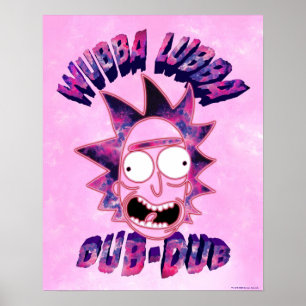 RICK EN MORTY™ Wubba Lubba Dub-Dub Poster