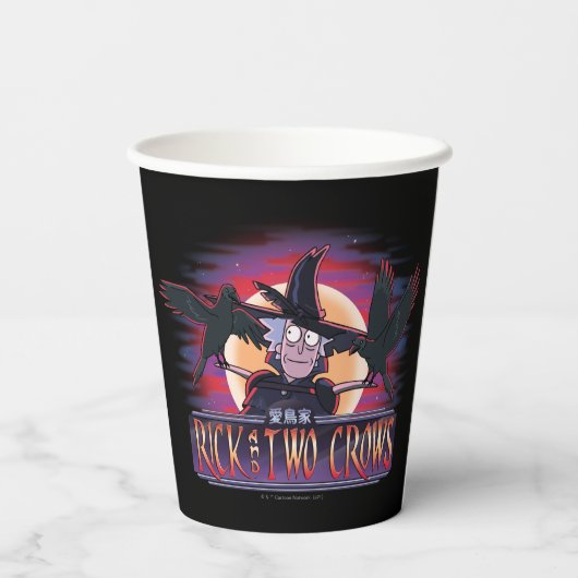 Rick en Two Crows Papieren Bekers (Achterkant)