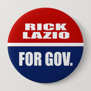 RICK LAZIO VOOR GOVERNOR RONDE BUTTON 4,0 CM