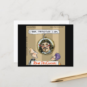 Rick London Cartoons Grappige Descartes Briefkaart