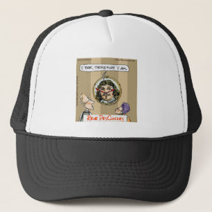 Rick London Cartoons Grappige Descartes Klok Trucker Pet
