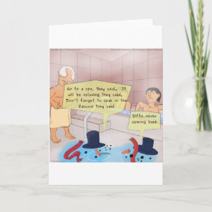 Rick London Comic Snowman Funny Gifts Feestdagen Kaart