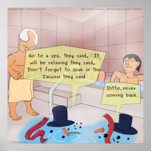 Rick London Comic Snowman Funny Poster (Voorkant)