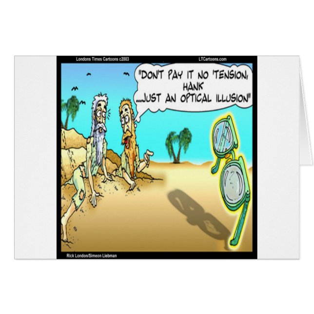 Rick London Drôle Optométriste Illusion (Devant horizontal)