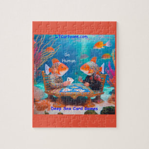 Rick London Fish Spelen "Go Fish" Kaart Game Comic Legpuzzel