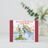 Rick London Funny Trump Shark Briefkaart (Staand voorkant)